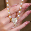 MagniHeart™ Pearl Necklace 💫 — Elegant, Romantic & Unique