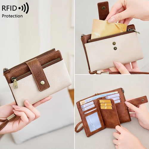 LuxeGuard™ Long Wallet 💖 — RFID Protection, Elegant Style