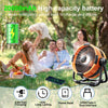 Camping Fan 20000mAh Rechargeable Portable Outdoor Camping Fan Wireless Tent Ceiling Fan with LED Light Camping Air Circulator