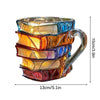BookBrew™ 3D Stacked Books Mug 📚☕