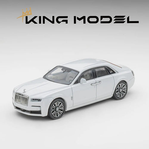 Pre-sale King Model 1:64 Ghost Black/White Die Casting Alloy Model Car