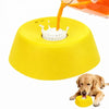 Dog Licking Bowl with Ball