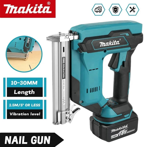 Original Makita DFN350 Cordless Brad Nailer 15-35mm Nails Lightweight Compact for Trim & Finish Carpentry