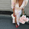 Lace Spaghetti Strap Puffy Dresses Women's Slim Sleeveless Backless Floor-length Dress 2026 New Ladies Summer Vacation Outfit