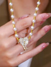 MagniHeart™ Pearl Necklace 💫 — Elegant, Romantic & Unique