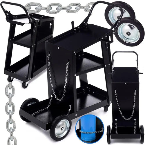 Portable Workshop Trolley for Welding and Gas Cylinder Storage