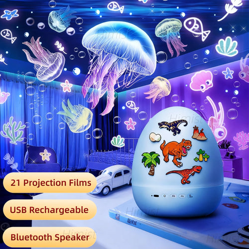 DinoGlow™ Egg Projector 🦖✨ — Magical Night Sky for Kids