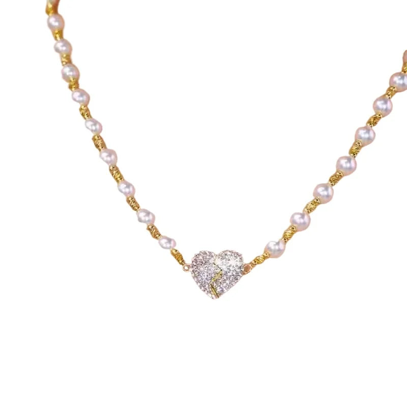 MagniHeart™ Pearl Necklace 💫 — Elegant, Romantic & Unique