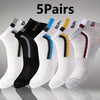 30 Pairs Men’s Ankle Socks – Breathable Mesh, Color-Block Athletic & Casual Low-Cut Socks