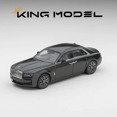 Pre-sale King Model 1:64 Ghost Black/White Die Casting Alloy Model Car