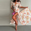 Lace Spaghetti Strap Puffy Dresses Women's Slim Sleeveless Backless Floor-length Dress 2026 New Ladies Summer Vacation Outfit
