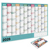 FocusFlow™ 2026 Year-at-a-Glance Planner 🖊️📅