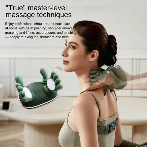 Electric Neck Shoulder Massager Bionic Finger Deep Tissue Muscle Kneading Massage Back Shoulder Cervical Spine Relaxation Tools